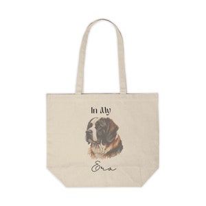 In My St. Bernard Era Shopping Tote, Custom St Bernard Tote, Green Energy Shopping Tote, Shopping Bag, St Bernard Gift Bag, St. Bernard Mama