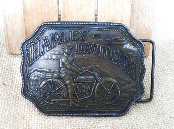 Harley Davidson Belt Buckle Tiffany Studio NY Montauk Silver  display picture 3