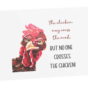 Chicken Card, Chicken Cross the Road, Card, Chicken Jokes Card, Greetings Card, Chicken Lover Card, Chicken Mama Card, Chicken Get Well