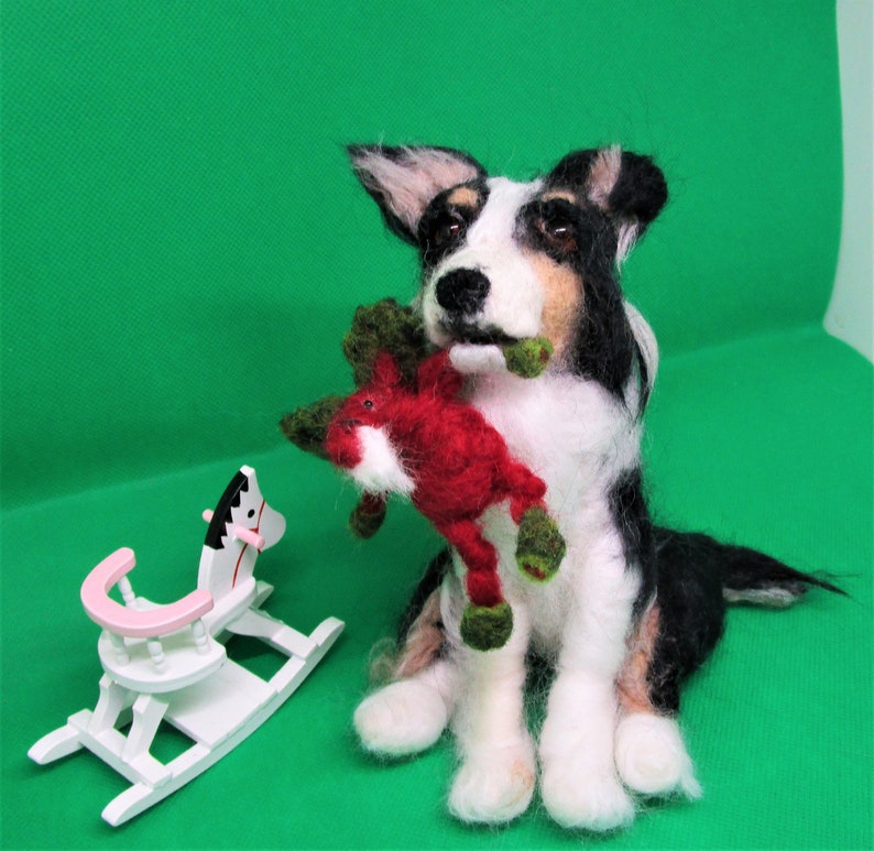 Australian Shepherd Christmas Gift Aussie Shepherd Felted Etsy