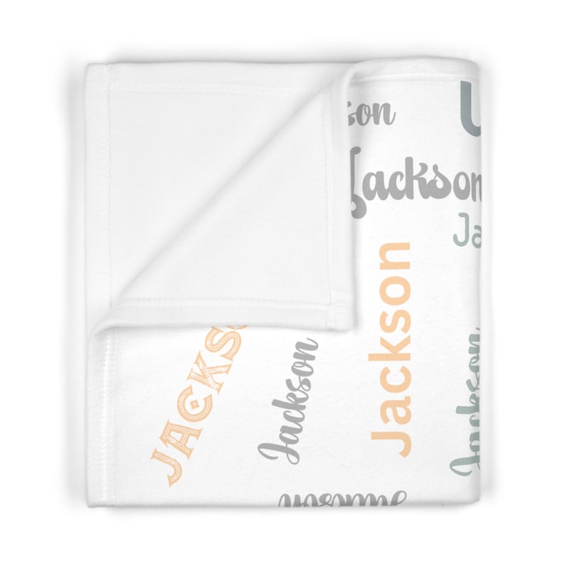 Personalized Fleece Baby Blanket, Newborn Baby Blanket Gift, Custom