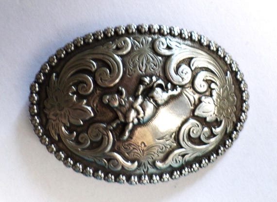 Nocona Buckle Vintage Bull Rider, Rodeo Buckle, Cowboy  display picture 1