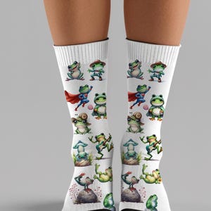 Frog Socks, Funny Frog Socks, Look Frogs Socks, Frog Lover Gift, Frog Mama Socks, Woodland Theme Socks, Socks, Socks, Froggers Socks