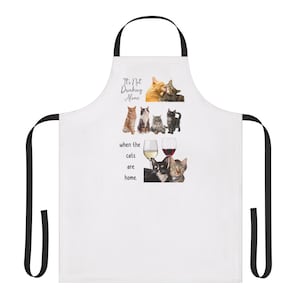 Funny Cat Lover Apron, Personalized Cooking Gift, Pet Parent Kitchen Attire, Cute Animal Decor, Funny Gift for Cat Owners, Cat Mom Apron