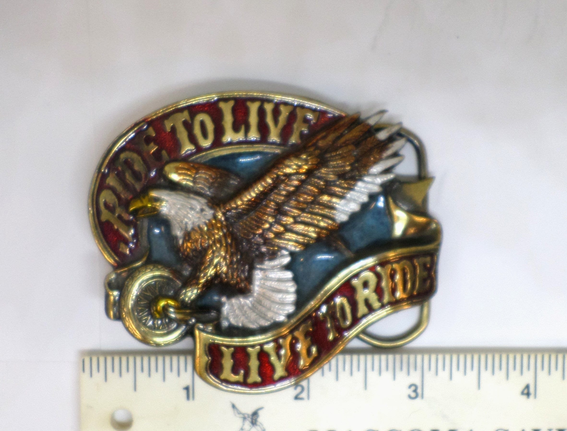 American Eagle Vintage Buckle, Live to Ride Ride, Retro  display picture 2