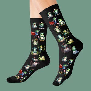 Hero Frog Socks, Frog Socks, Funny Frogs Socks, Frog Lover Gift, Frog Mama Socks, Frog Theme Socks, Socks, Holiday Socks