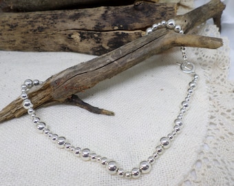 Chaps silver bead necklace deals