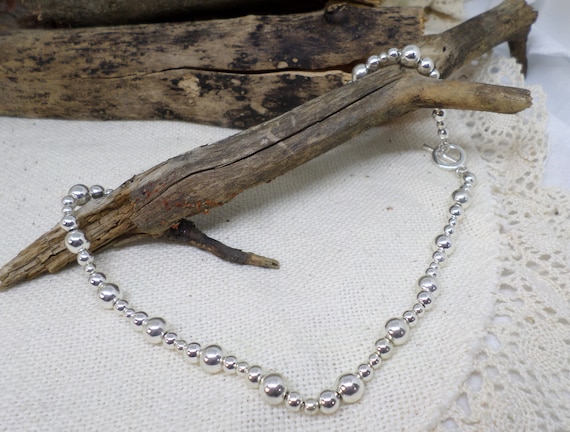 Chaps silver bead best sale necklace