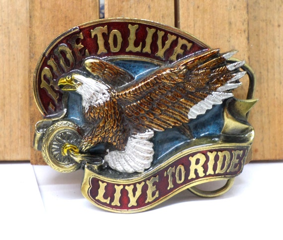 American Eagle Vintage Buckle, Live to Ride Ride, Retro  display picture 1