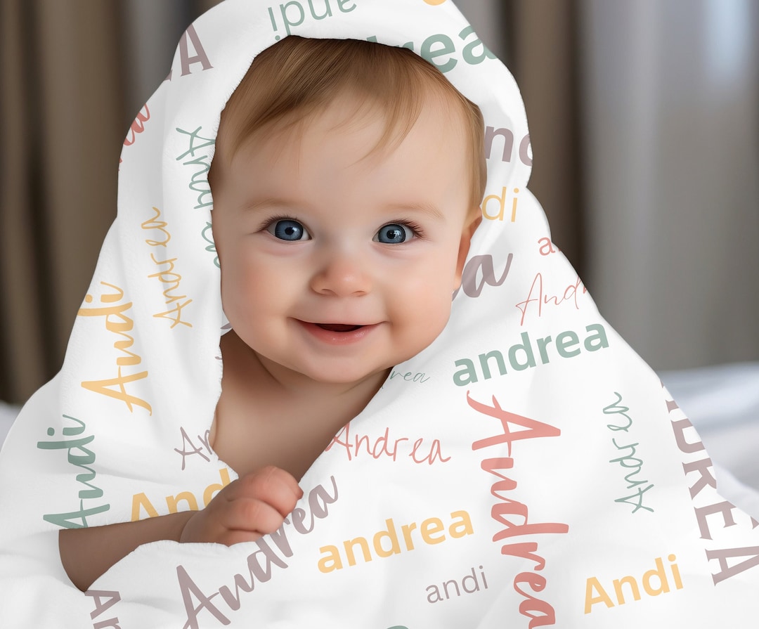 Personalized Fleece Baby Blanket Newborn Baby Blanket Gift Etsy