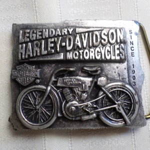 Vintage Harley Davidson Belt Buckle, Collector Buckle, Rare Harley Davidson Buckle Crafted in Brass, Collector&#39;s Gift, Rare Find