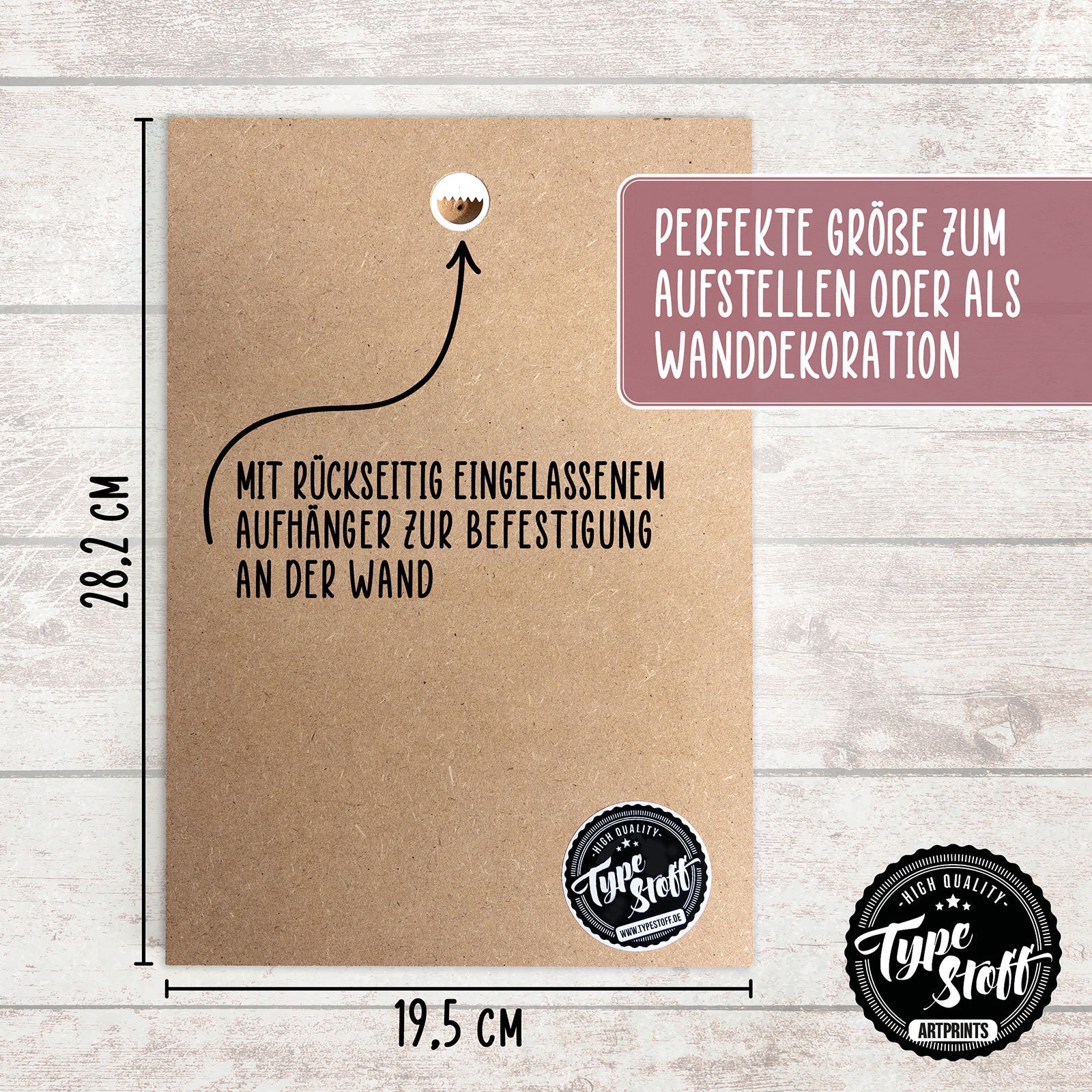 Typestoff Holzschild Mit Spruch es sind die BEGEGNUNGEN mit