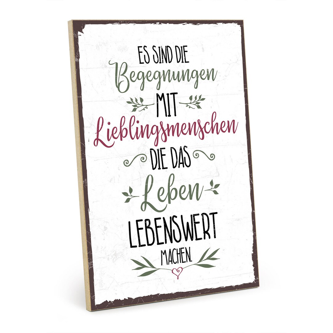 Holzschild Mit Spruch