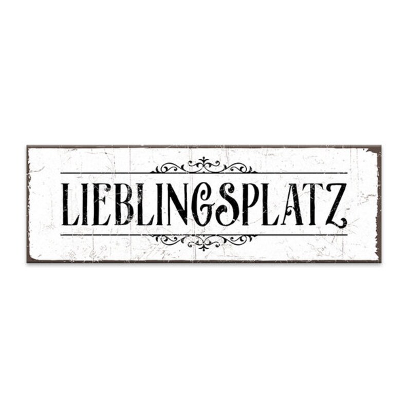Holzschild mit Spruch LIEBLINGSPLATZ shabby chic Etsy