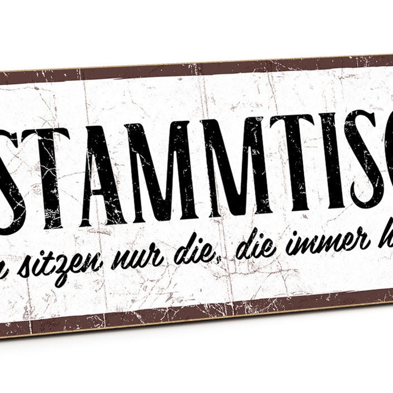 Stammtisch schild Etsy.de