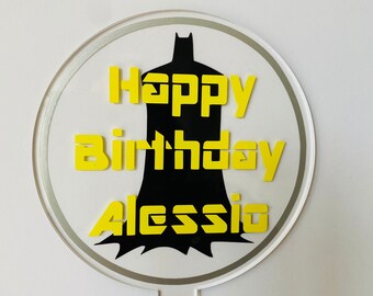 Batman Cake Topper Etsy Batman Cake Topper Etsy