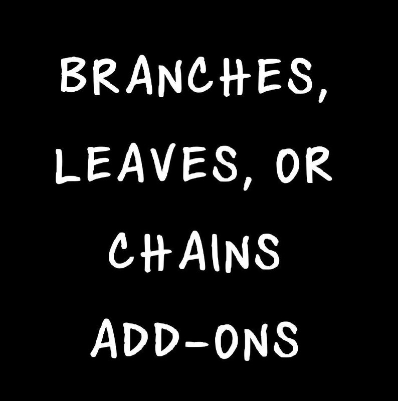 BRANCHES, LEAVES & CHAINS Add-Ons for Custom Crowns image 1