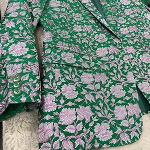 Brocade jacket women blazer Coat
