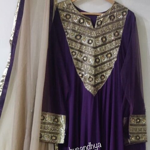 Shops Custom made dabka Stone embroidery readymade kaftan gown dress indian designer wedding women dresses pakistani clothes Anarkali flair 5 mtrs