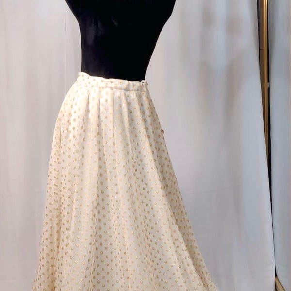 Georgette High Waist Maxi Skirt