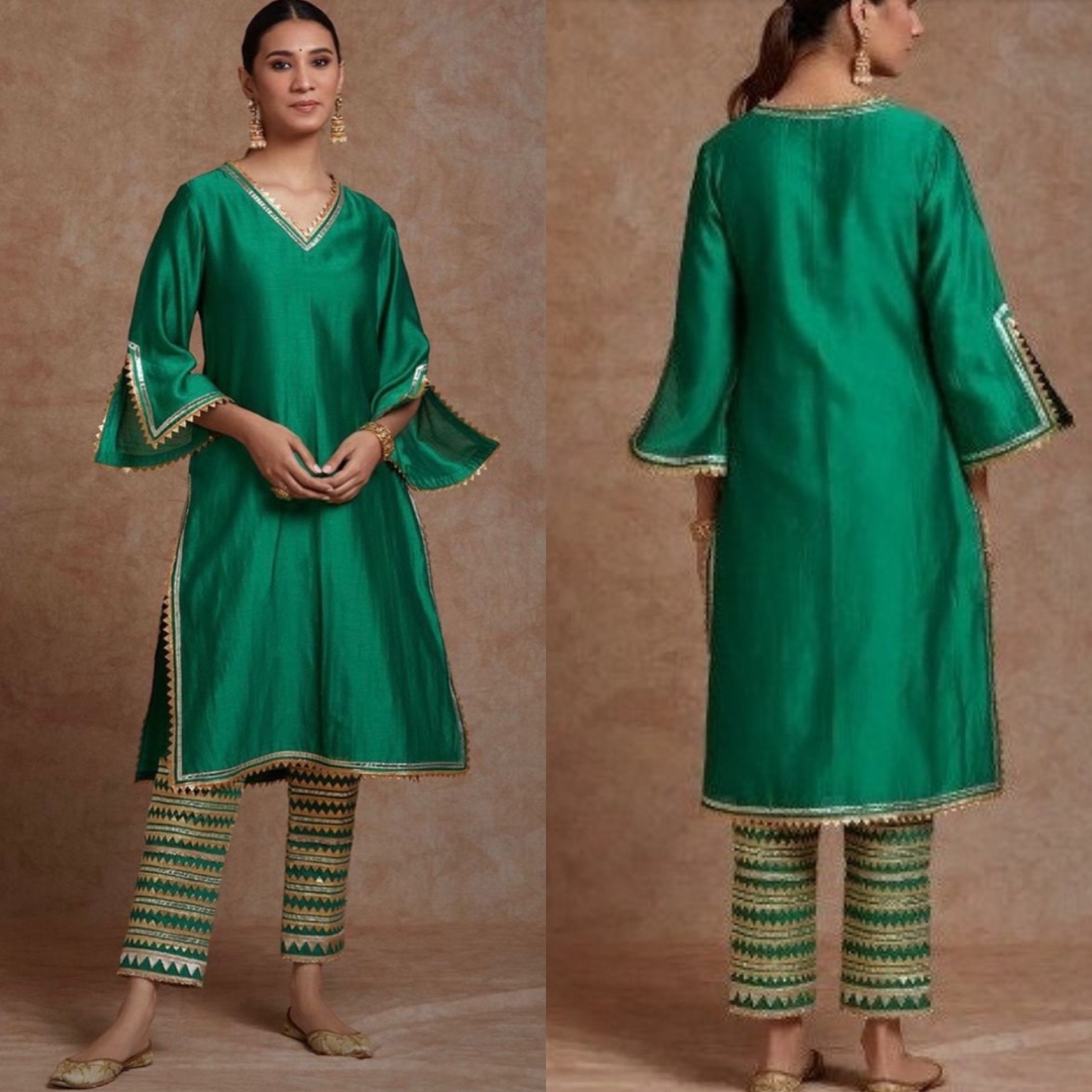 Chanderi silk suit piece deals