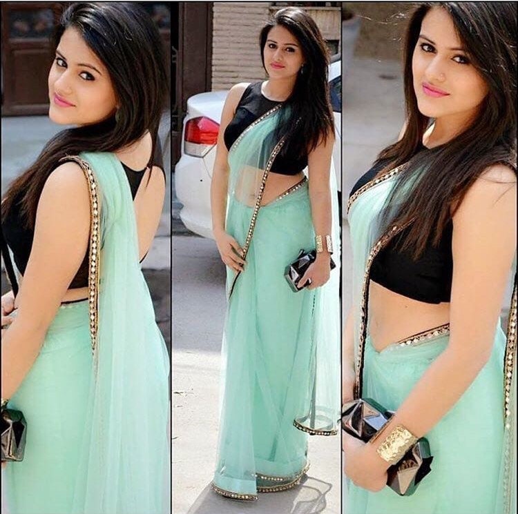 Top 226+ plain saree with crop top latest