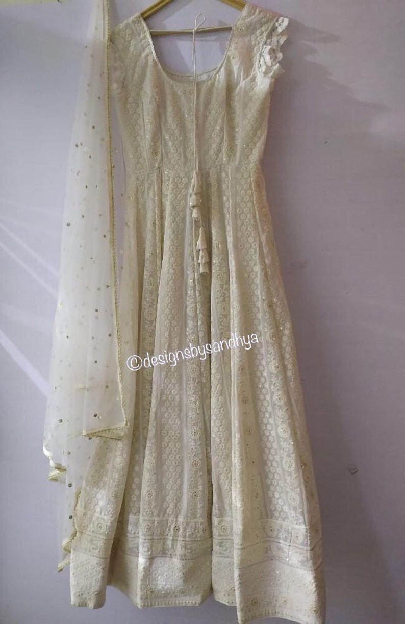 Pakistani dresses wedding Anarkali gown designer salwar Suit for women and girls image 6