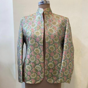 Brocade silk Indian coat jacket