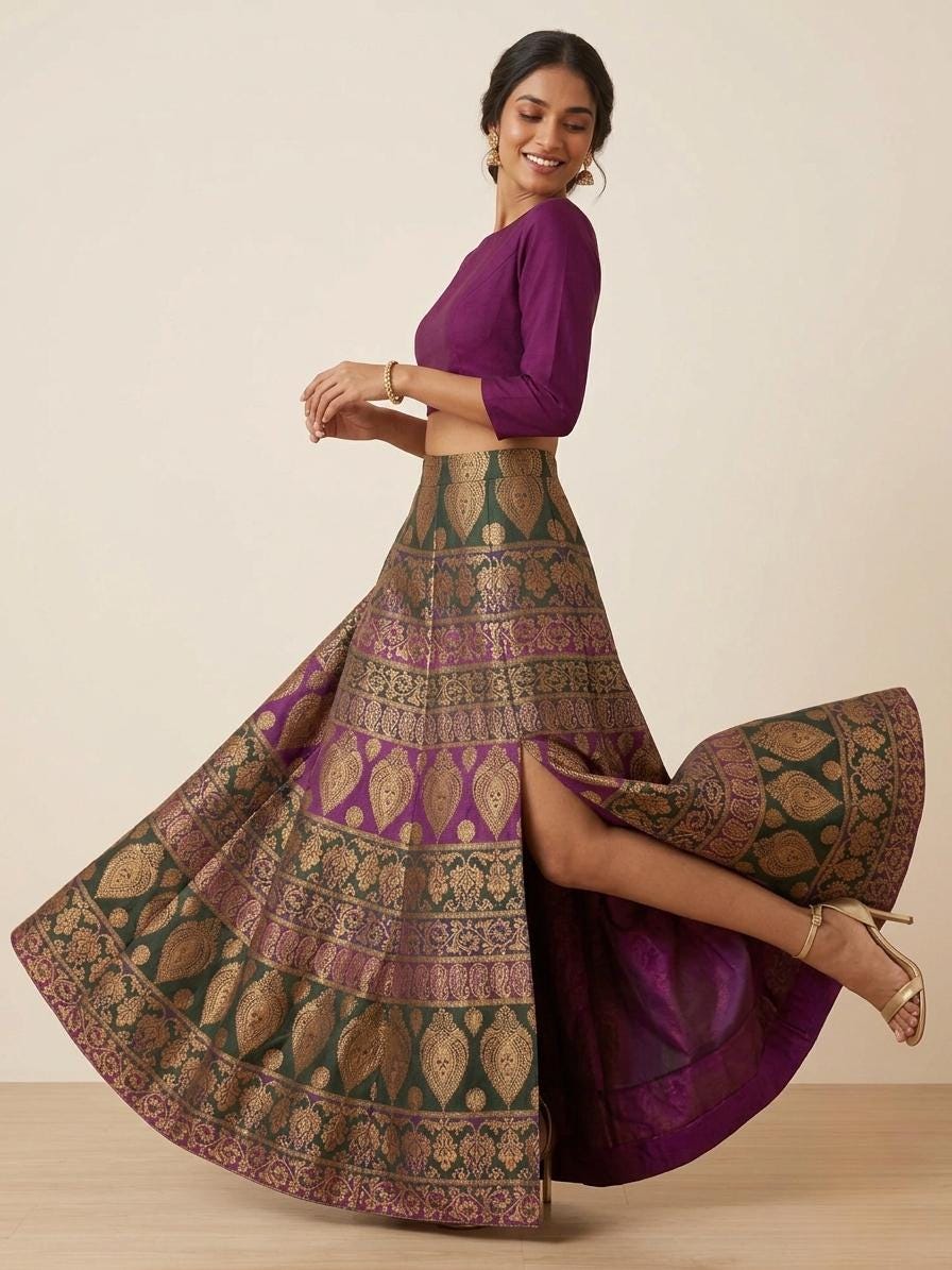 Indian Long Skirt - Etsy