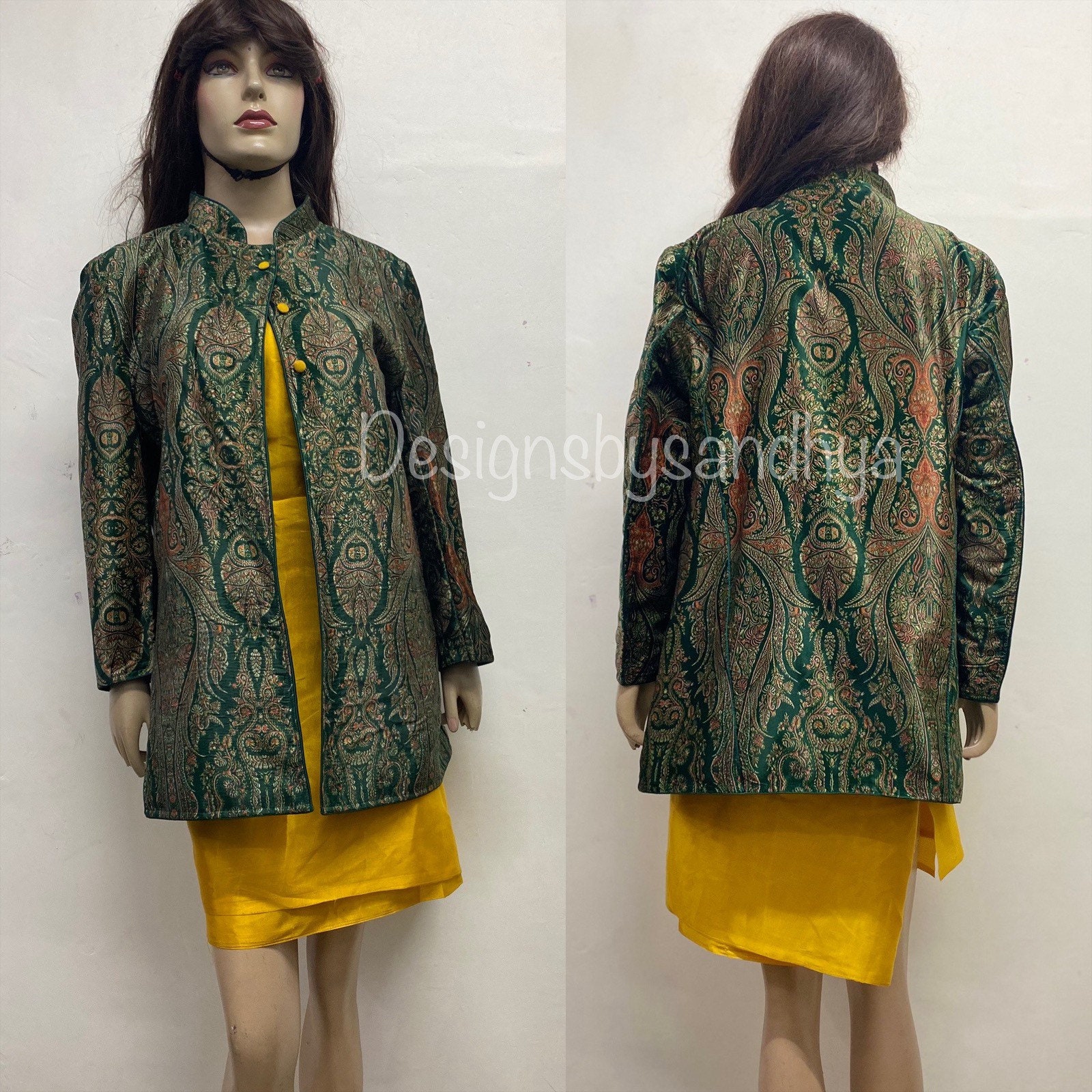velvet ethnic jacket
