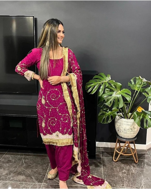Wear Wedding Salwar Suit Bollywood Party Indian Pakistani Salwar Kameez  Women | eBay