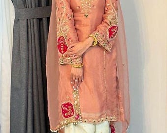 Punjabi wedding Suit Embroidery Salwar Kameez