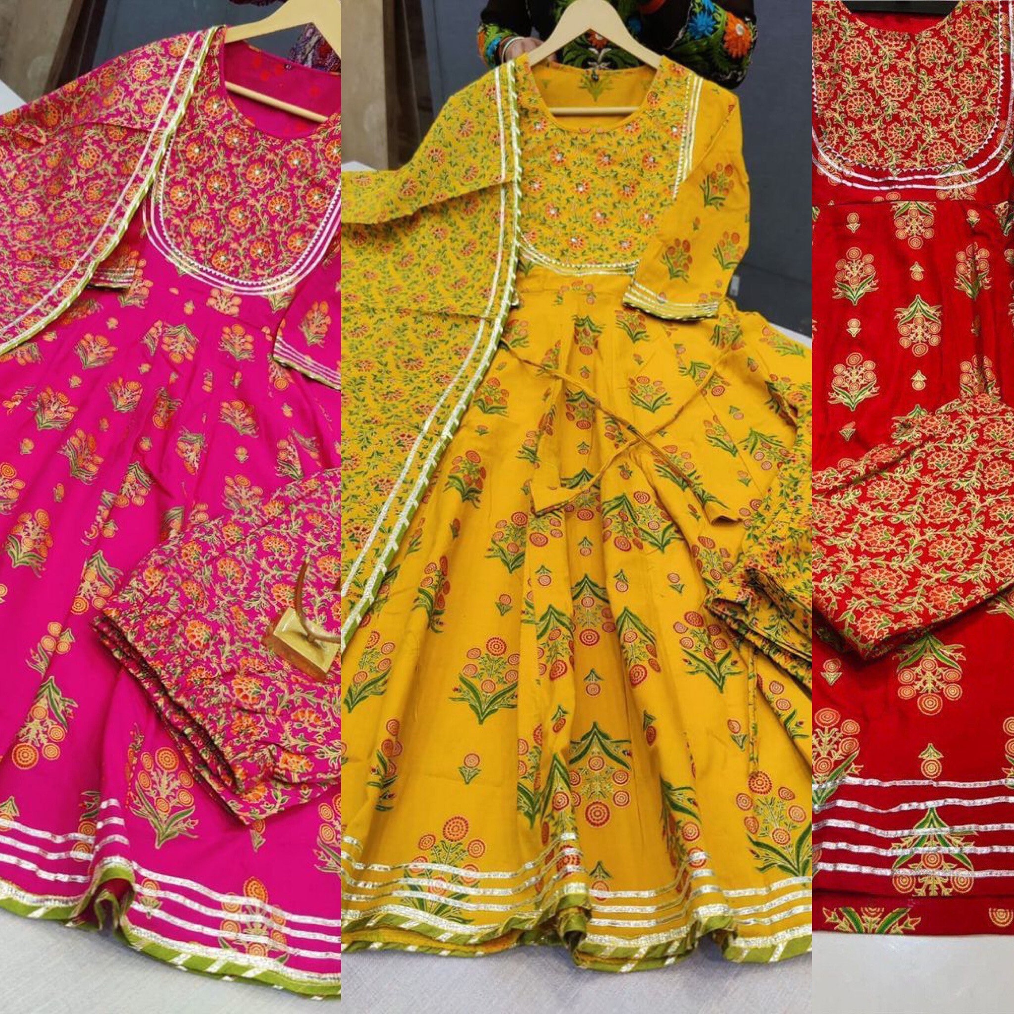 Kurti Sharara Pant Dupatta Set Indian 