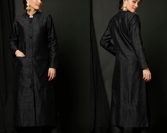 Handmade Raw Silk Kurta Palazzo Set: Indian Punjabi Suit