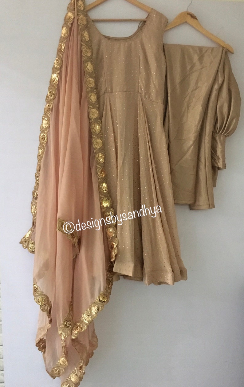 Georgette salwar kameez Anarkali dress punjabi suit organza dupatta indian womens Pakistani dresses plus sizes stitched suits ready made image 2