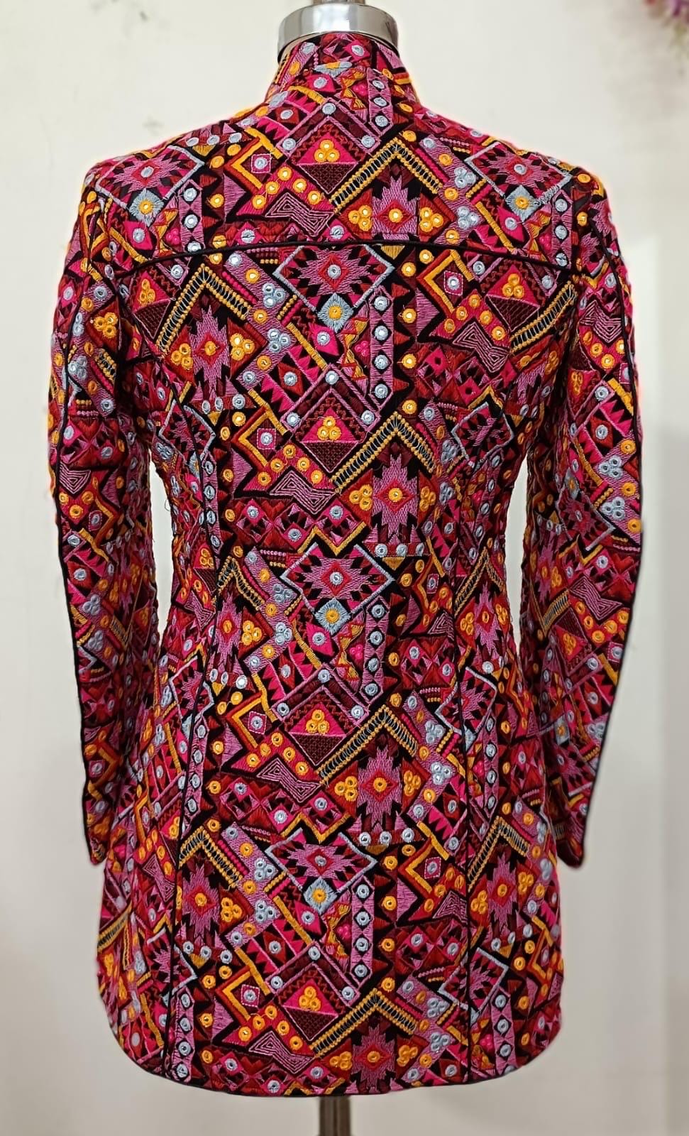 ジャケット・アウター Ethnic Embroided Design No Collar Jacket Ethnic Jacket - Etsy