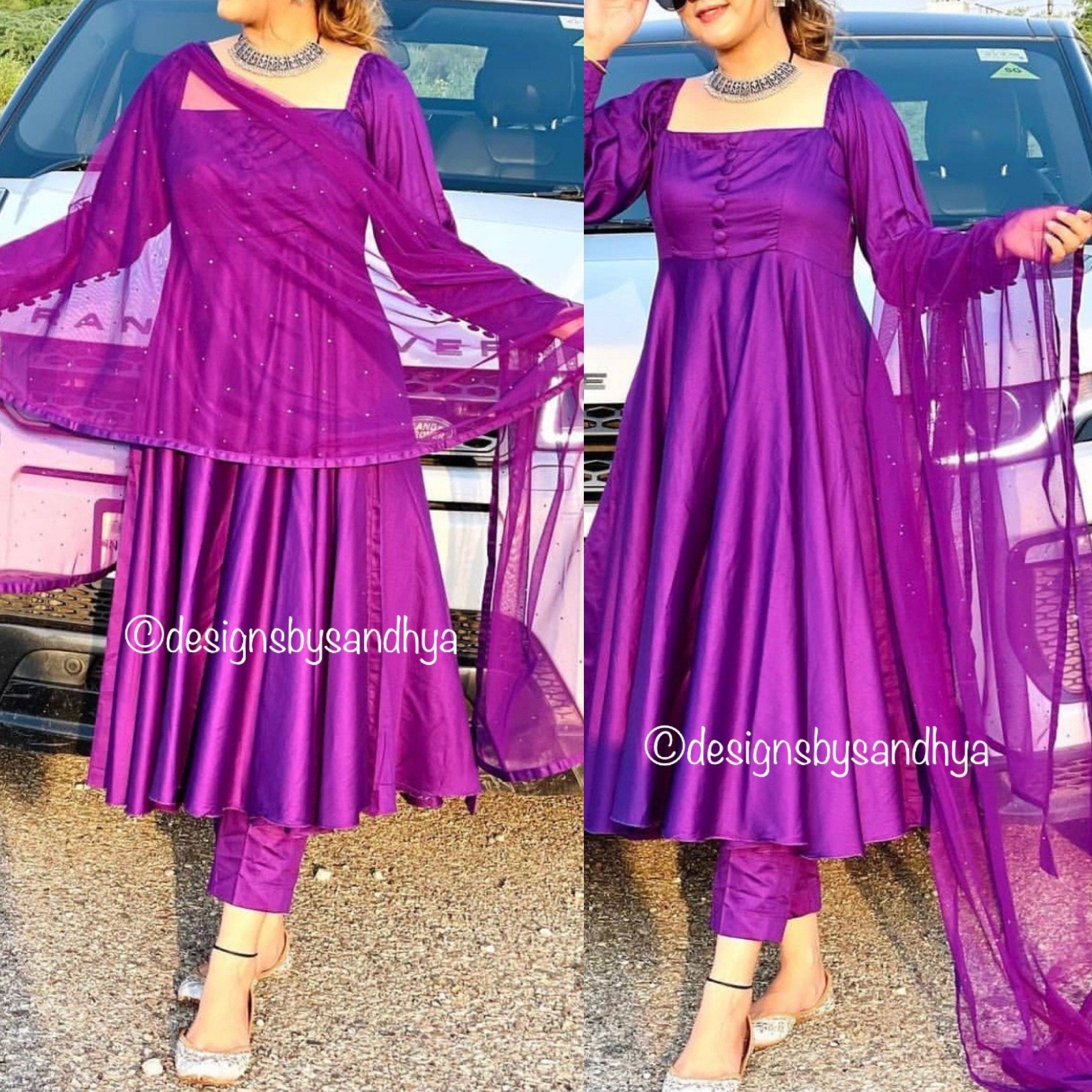 Plain punjabi shop dress
