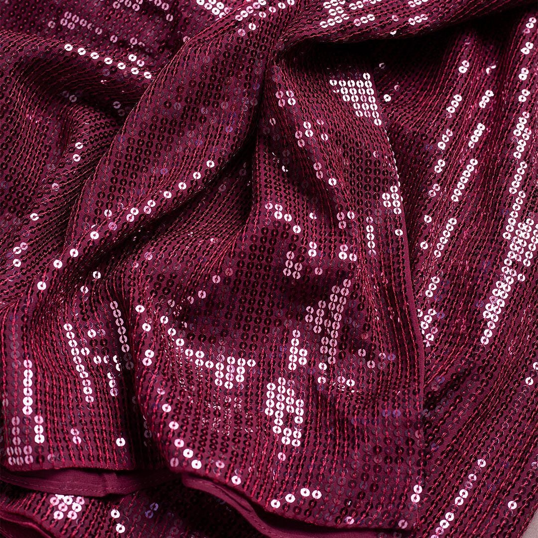 Full Sequins shimmer simple plain saree border Readymade | Etsy