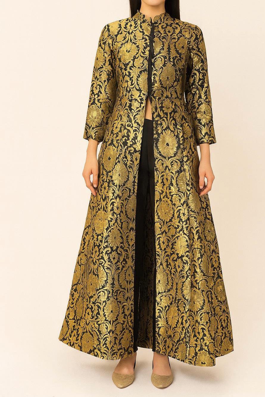 Indo Western Gold Dress - Etsy