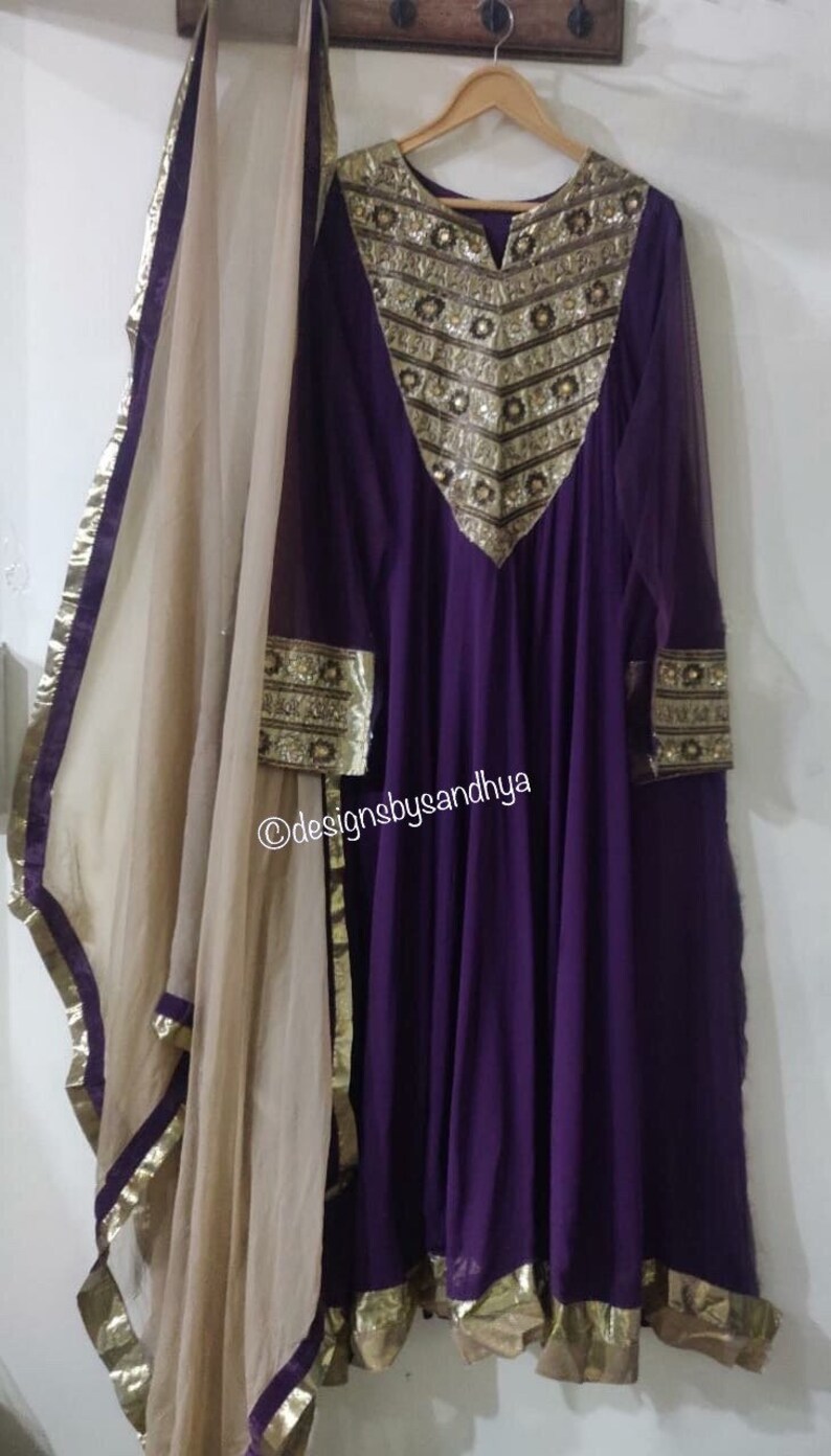 Shops Custom made dabka Stone embroidery readymade kaftan gown dress indian designer wedding women dresses pakistani clothes Anarkali flair 5 mtrs