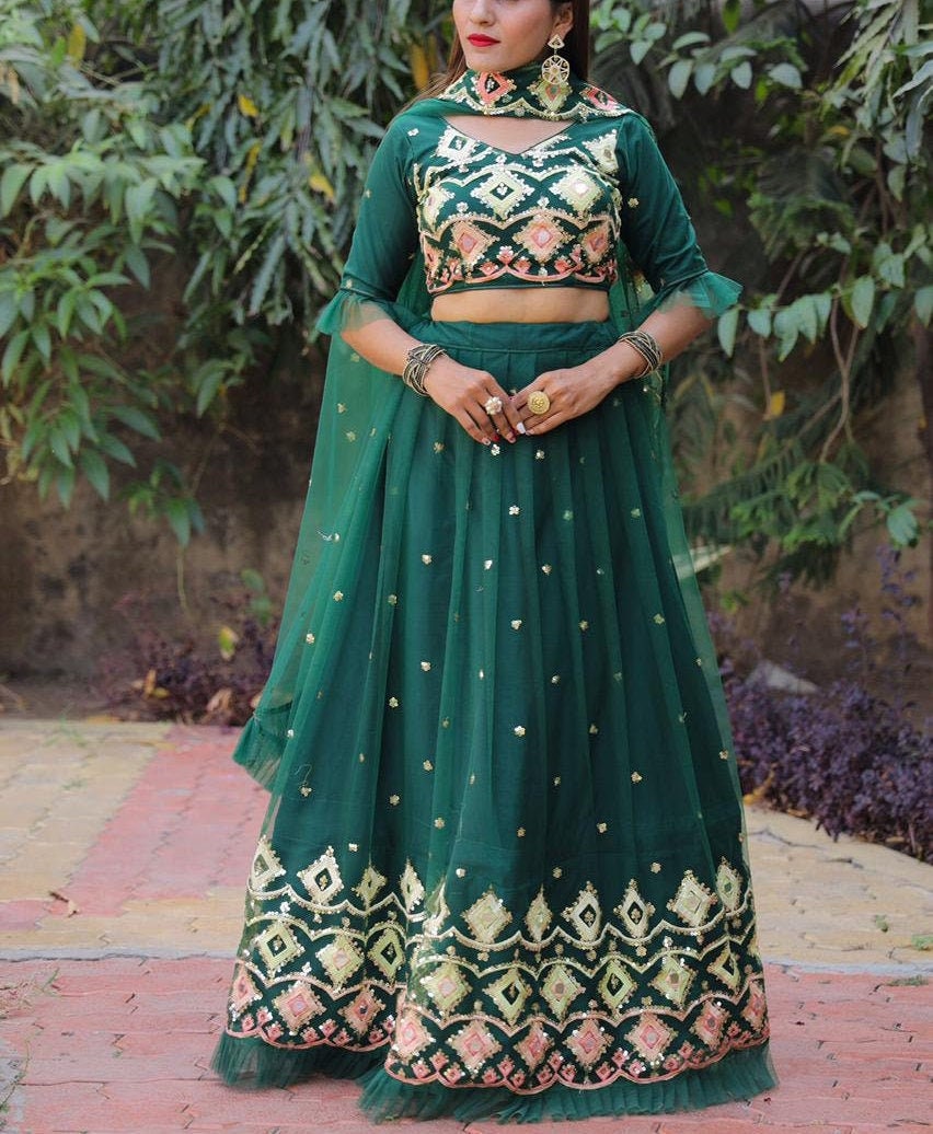 lehenga choli lengha Ghagra Saree Indian Sari Custom Blouse Skirt Upto Plus Size