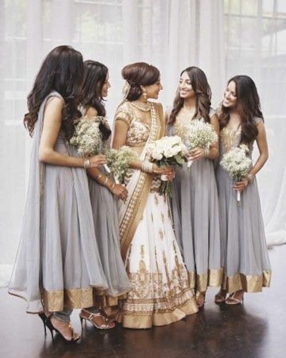 Bridesmaid Anarkali dress for desi Wedding women plus size outfit
