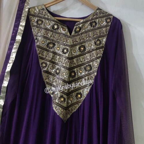 Shops Custom made dabka Stone embroidery readymade kaftan gown dress indian designer wedding women dresses pakistani clothes Anarkali flair 5 mtrs