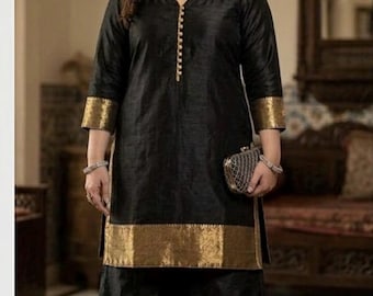 Plazzo tissue salwar Suit for Women Pakistani shalwar set