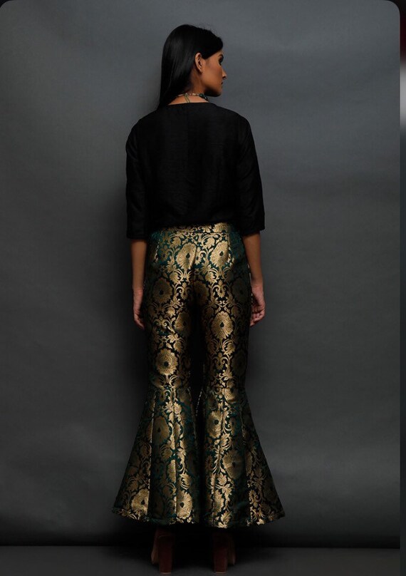 DRIES VAN NOTEN Silk-blend brocade wide-leg pants | NET-A-PORTER