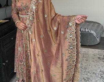 Anarkali salwar kameez, traje indiano para mulheres, roupa de casamento