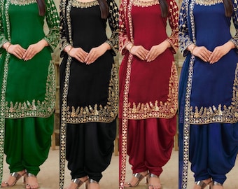 Pakistani dress shalwar kameez Punjabi salwar mirror embroidery Indian womens party wear girls dresses