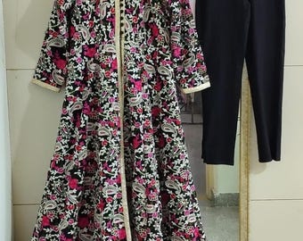 Floral Anarkali Dress gown for wedding plus size suits Pakistani dresses designer Indian women outfit