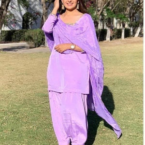 Purple color ladies suits sale