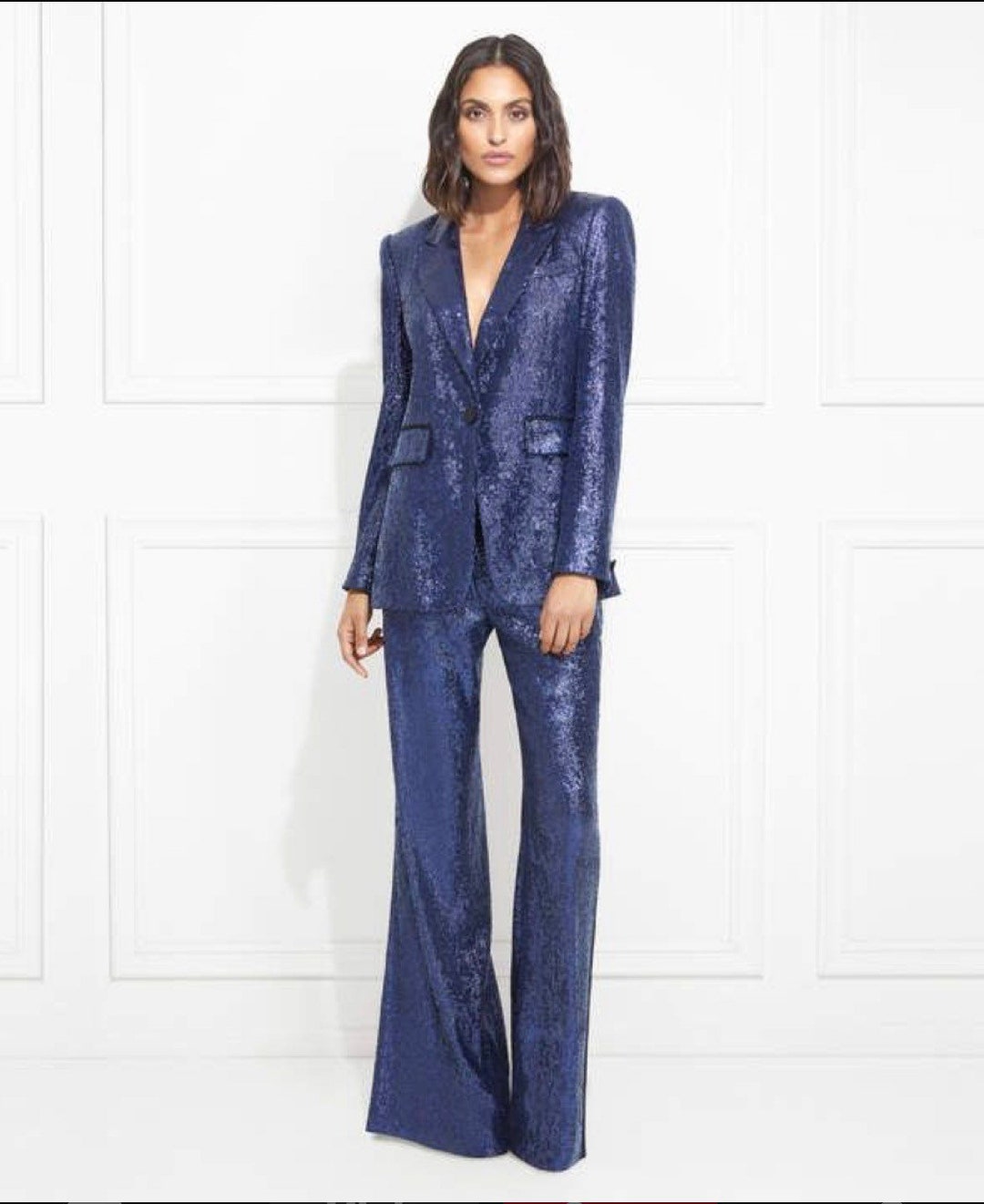 Sequin Jacket Formal Blazer Pantsuit Women Party Wedding Wear - Etsy